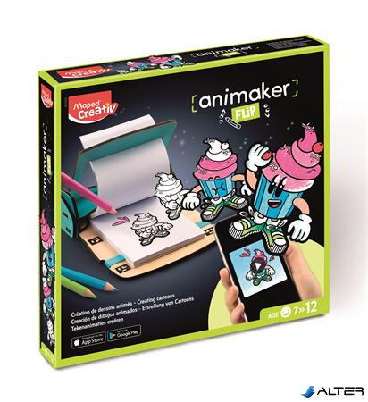 Animációkészítő készlet applikációval, mini, MAPED CREATIV "Animaker Flip", Pop