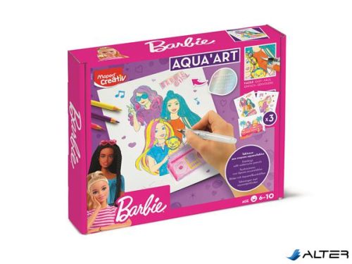 Akvarell festőkészlet, MAPED CREATIV 'Barbie Aqua Art'