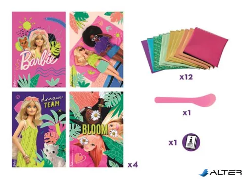 Fóliás képkészítő készlet, MAPED CREATIV "Barbie Foil'Art"