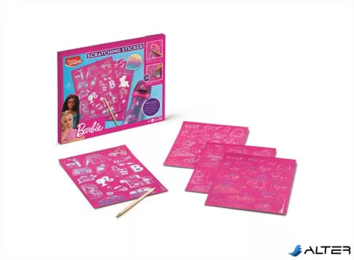 Képkarcoló matricás készlet, MAPED CREATIV 'Barbie Scratching'