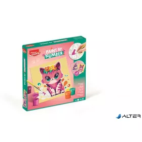   Számfestő készlet, cica és nyuszi, MAPED CREATIV 'Paint by number'