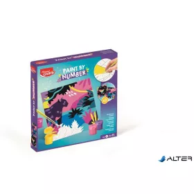   Számfestő készlet, leopárd és madár, MAPED CREATIV 'Paint by number'