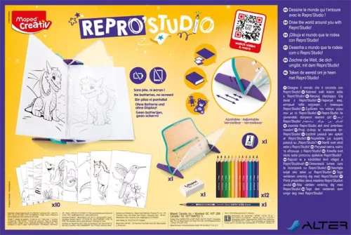 Kreatív rajzkészlet, tükörkép technika, MAPED CREATIV "Repro Studio"