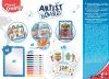 Kreatív készségfejlesztő tábla, átlátszó, törölhető, MAPED CREATIV, 'Artist Board', kalandos világ