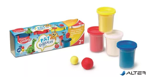 Gyurma készlet, 4x114 g, MAPED CREATIV 'Pat Dough Classic', vegyes színek