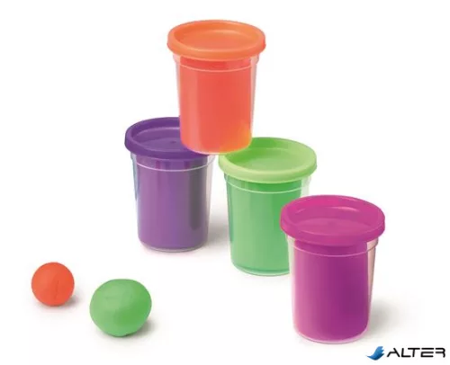 Gyurma készlet, 4x114 g, MAPED CREATIV "Pat Dough Fancy", vegyes színek