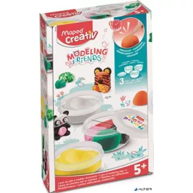   Modellező gyurmakészlet, levegőre száradó, MAPED CREATIV 'Modeling Friends'