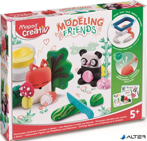 Modellező gyurma készlet, levegőre száradó, MAPED CREATIV, "Modeling Friends Cute", cukiság