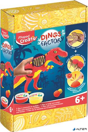 Dínó készítő modellező gyurma készlet, MAPED CREATIV "Dinos factory", T-Rex