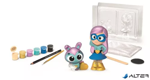 Gipszkiöntő készlet formákkal és festékkel, MAPED CREATIV "Plaster Friends Girly"