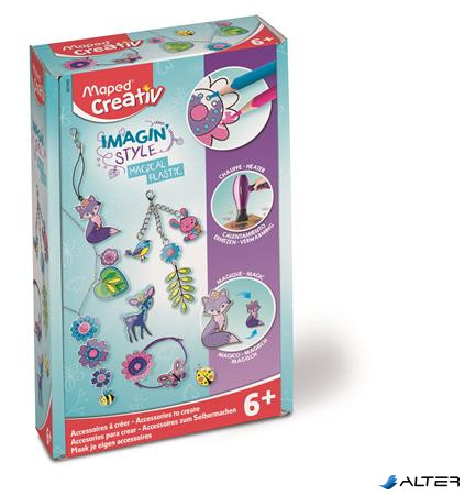 Mágikus ékszerkészítő készlet, MAPED CREATIV, "Imagin' Style", Magical Plastic