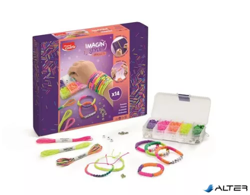 Karkötő készítő készlet, neon, MAPED CREATIV "Imagin' Style"