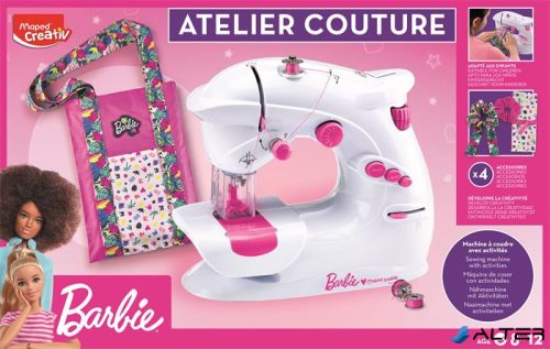 Játék varrógép készlet, MAPED CREATIV "Atelier Couture Barbie"