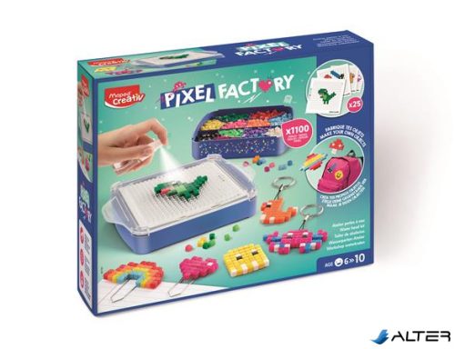 Pixel-gyár gyöngy készlet, sablonnal, MAPED CREATIV "Pixel Factory"