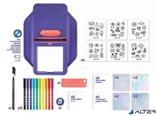 Tetoválás- és matricakészítő készlet  2 az 1-ben, MAPED CREATIV "Tattoos & Stickers"