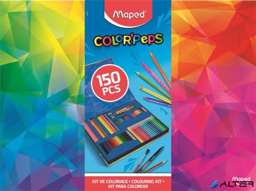 Óriás színező készlet, MAPED 'Color'Peps', 150 darabos