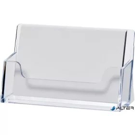 Névjegytartó, műanyag, 50 db-os, HELIT, víztiszta