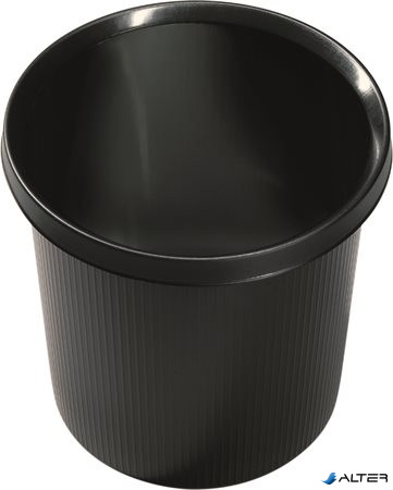 Papírkosár, 18 l, HELIT "Linear", fekete