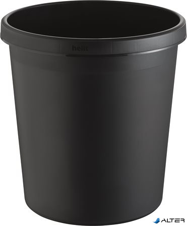 Papírkosár, 18 liter, HELIT, fekete