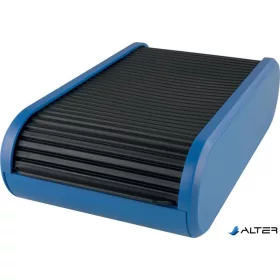   Névjegytartó, 300 db-os, rolós, fekvő, HELIT "Linear", kék