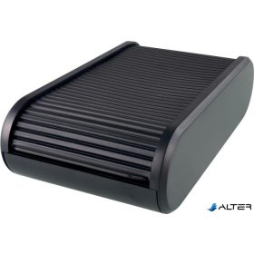   Névjegytartó, 300 db-os, rolós, fekvő, HELIT "Linear", fekete