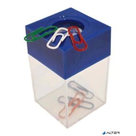 Gemkapocstartó, mágneses, átlátszó-kék