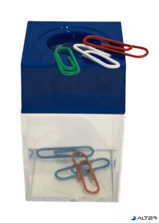 Gemkapocstartó, mágneses, átlátszó-kék