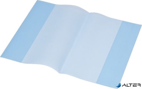 Füzet- és könyvborító, A5, PP, 80 mikron, narancsos felület, PANTA PLAST, kék