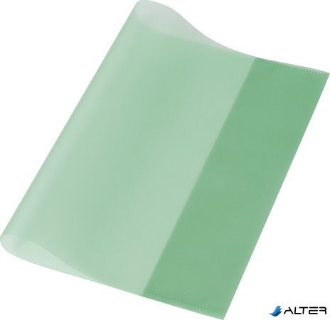 Füzet- és könyvborító, A4, PP, 80 mikron, narancsos felület, PANTA PLAST, zöld