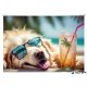Irattartó tasak, A4, PP, cipzáras, 180 mikron, PANTA PLAST "Chillout dog"