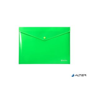 Irattartó tasak, A4, PP, patentos, PANTA PLAST, neon zöld