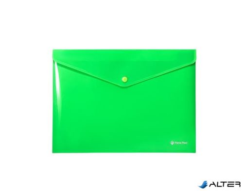 Irattartó tasak, A4, PP, patentos, PANTA PLAST, neon zöld