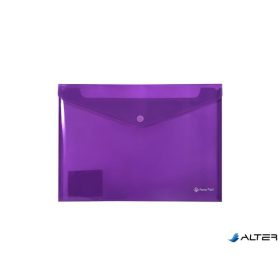 Irattartó tasak, A4, PP, patentos, PANTA PLAST, neon lila