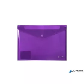 Irattartó tasak, A4, PP, patentos, PANTA PLAST, neon lila