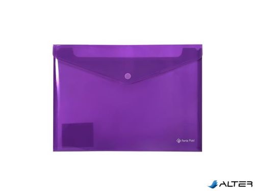 Irattartó tasak, A4, PP, patentos, PANTA PLAST, neon lila