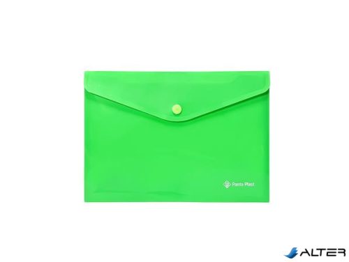 Irattartó tasak, A5, PP, patentos, PANTA PLAST, neon zöld