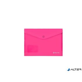 Irattartó tasak, A5, PP, patentos, PANTA PLAST, neon pink
