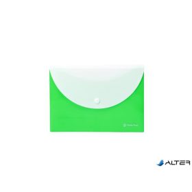   Irattartó tasak, A5, PP, patentos, két zsebes, PANTA PLAST, neon zöld