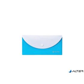   Irattartó tasak, 250x140 mm, PP, patentos, két zsebes, PANTA PLAST, neon kék