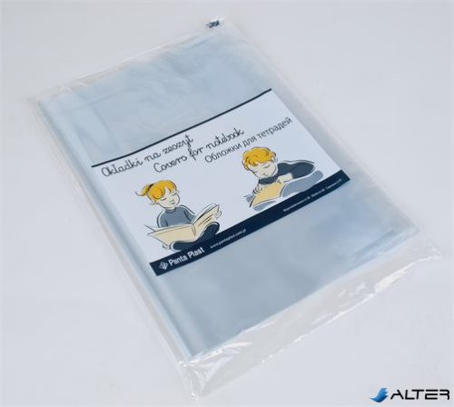 Füzet- és könyvborító, A4, PP, 80 mikron, narancsos felület, PANTA PLAST, víztiszta