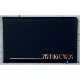 Névjegytartó, 24 db-os, PANTA PLAST, fekete