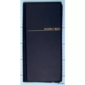 Névjegytartó, 96 db-os, PANTA PLAST, fekete