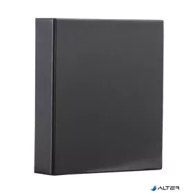   Gyűrűs könyv, panorámás, 4 gyűrű, 80 mm, A4, PVC, PANTA PLAST, fekete