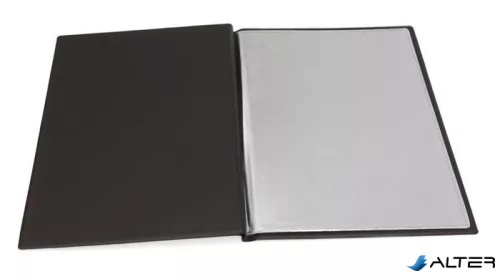 Étlaptartó, A4, bőrhatású, PANTA PLAST "Keretes Menu", sötétbarna-barna
