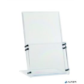 Prospektustartó, asztali, A5, PANTA PLAST