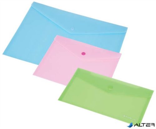Irattartó tasak, A4, PP, patentos, 160 mikron, PANTA PLAST, pasztellkék