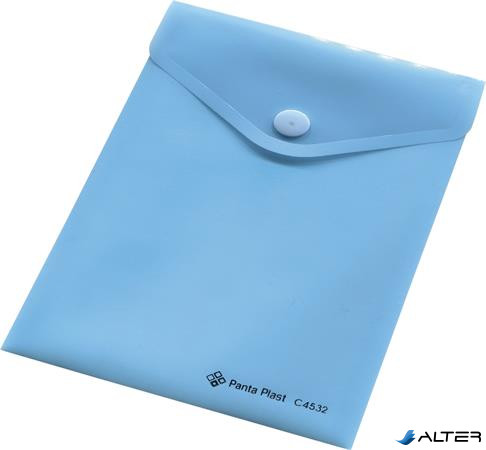 Irattartó tasak, A6, PP, patentos, 160 mikron, PANTA PLAST, pasztellkék