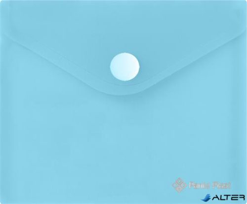 Irattartó tasak, A6, PP, patentos, 160 mikron, PANTA PLAST, pasztellkék