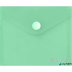   Irattartó tasak, A6, PP, patentos, 160 mikron, PANTA PLAST, pasztellzöld