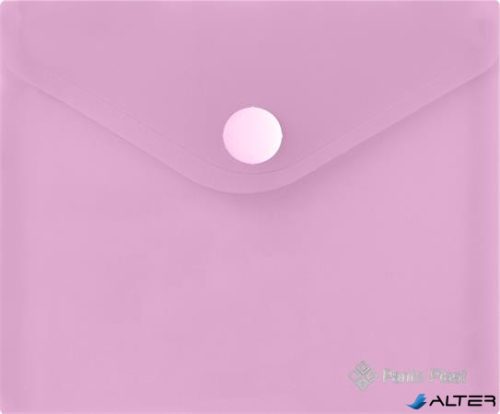 Irattartó tasak, A6, PP, patentos, 160 mikron, PANTA PLAST, pasztell rózsaszín